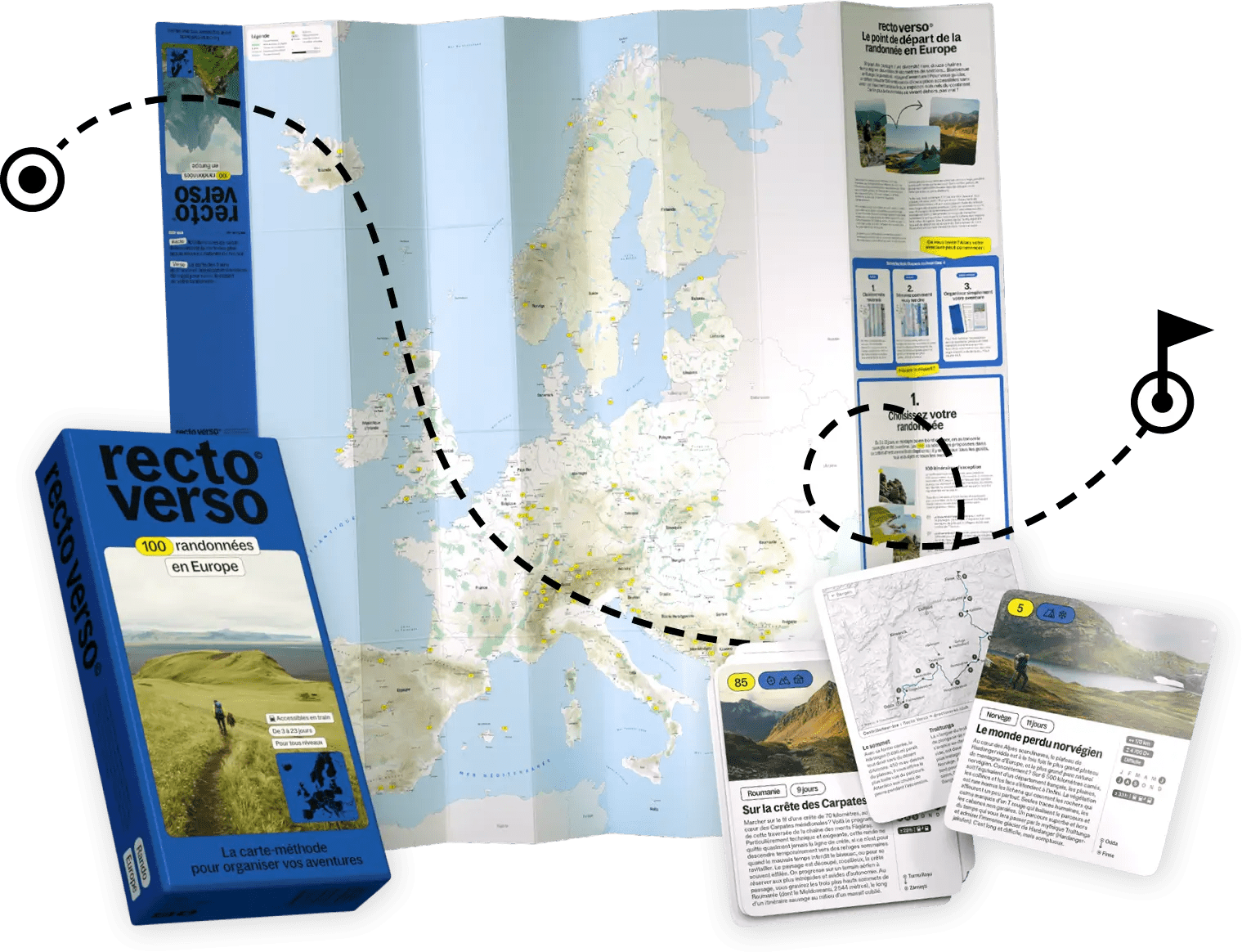 Recto Verso, Le point de départ de la randonnée en Europe